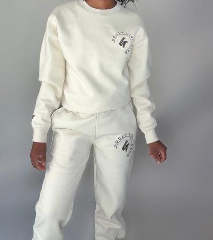 (PRE-ORDER) Lively White Joggers